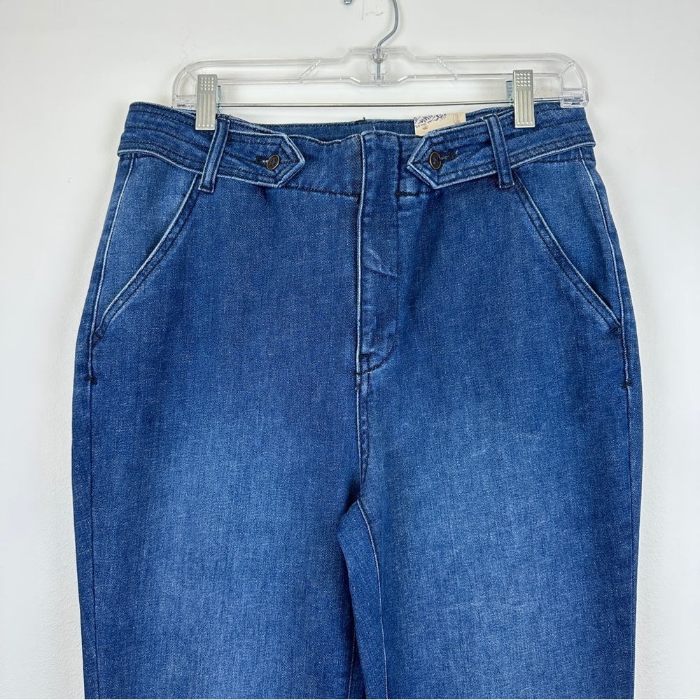 ANTHROPOLOGIE Pilcro Polished Mid-Rise Bootcut Jeans Women’s Size 31 Medium Wash - Picture 8 of 17